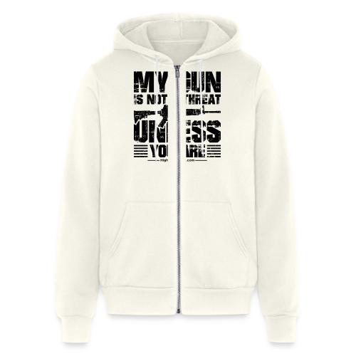 My Guns are NOT a Threat BLACK - Unisex Full Zip Hoodie