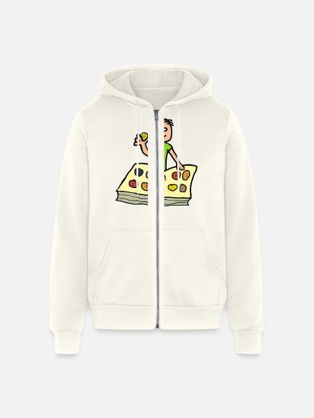 Coin Collecting - Unisex Full Zip Hoodie - vintage white