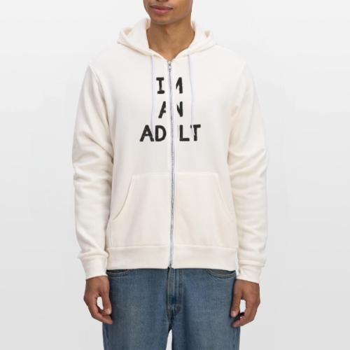 I'M AN ADULT t-shirt - Unisex Full Zip Hoodie