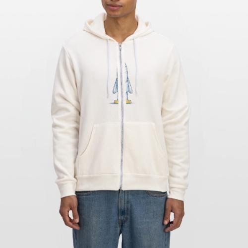 Funny Doodle Bird Character - Unisex Full Zip Hoodie