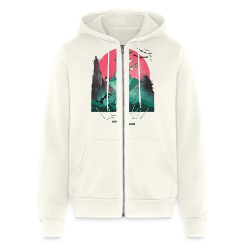 Mr. Fastfinger Flight Mode (WH) - Unisex Full Zip Hoodie
