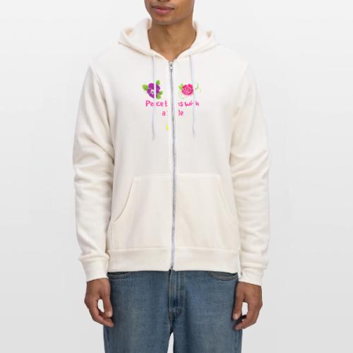 peace begins with a smile - Unisex Full Zip Hoodie