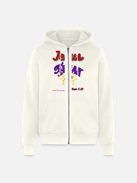 Jesus Freak 2 0 - Unisex Full Zip Hoodie - vintage white