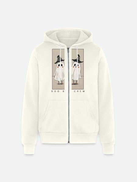 Boo Boo Crew - Unisex Full Zip Hoodie - vintage white