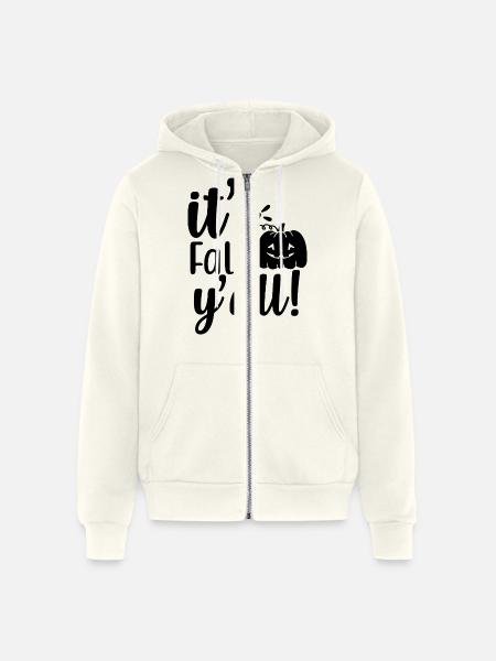Its fall yall - Unisex Full Zip Hoodie - vintage white