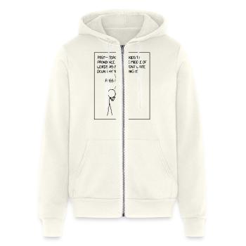 Xkcd Funny Xkcd - Unisex Full Zip Hoodie - vintage white - Front - Noah (186cm)