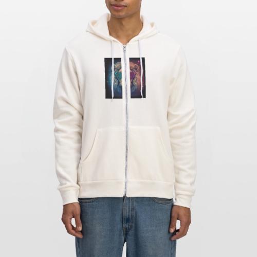 Jesus Lion of Judah wearing love glasses - Unisex Full Zip Hoodie