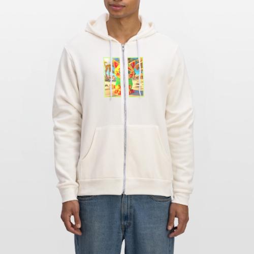 Colorful Kitten 3D Animation - Unisex Full Zip Hoodie