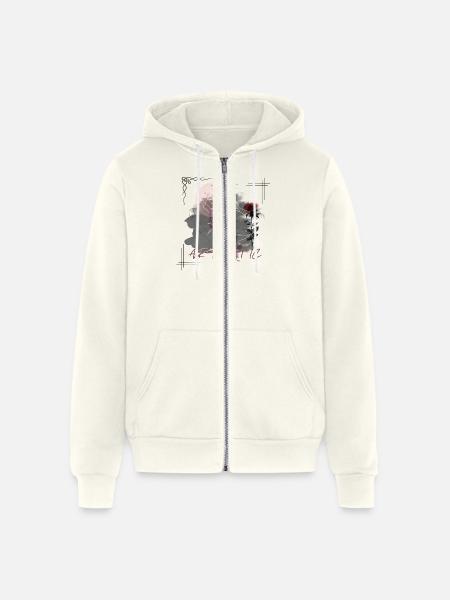 Artistic - Unisex Full Zip Hoodie - vintage white