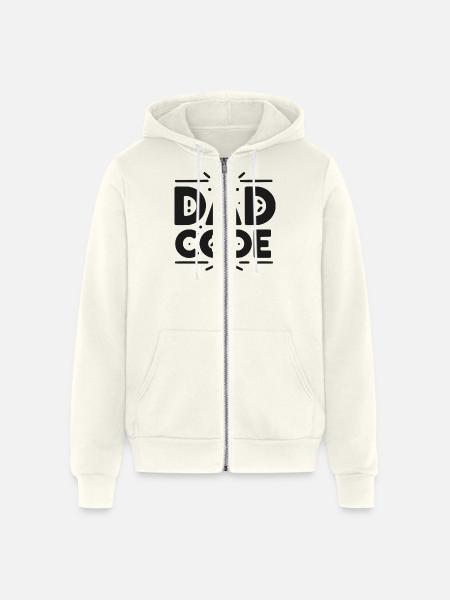 The Dad Code - Unisex Full Zip Hoodie - vintage white