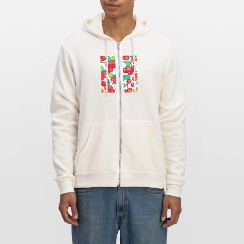 Cherry Pattern Design - Unisex Full Zip Hoodie