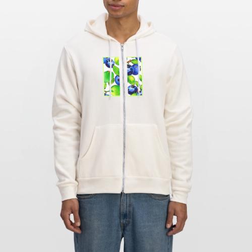 Fresh Blueberry Art - Unisex Full Zip Hoodie