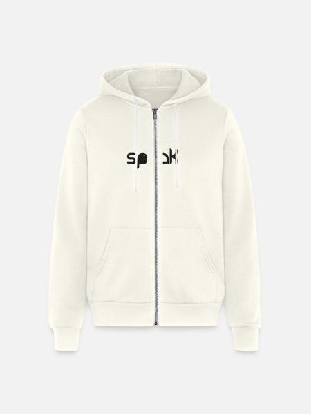 speak - Unisex Full Zip Hoodie - vintage white