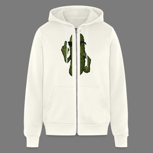 Angry Pickle Flipping the Bird - Unisex Full Zip Hoodie