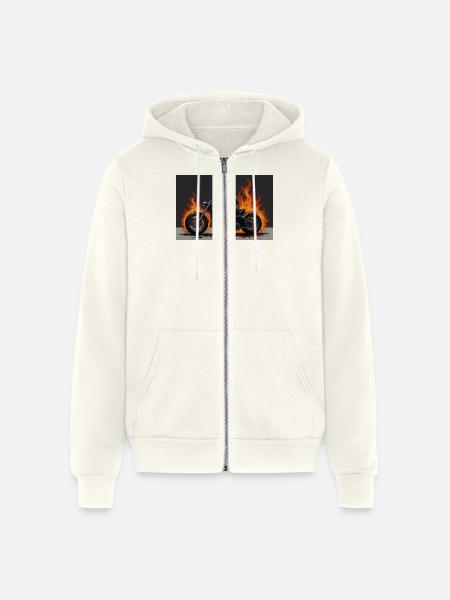 New collection - Unisex Full Zip Hoodie - vintage white