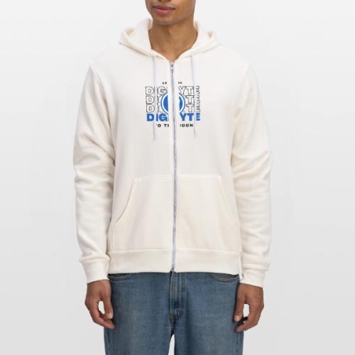 Digibyte. More secure, faster, forward thinking - Unisex Full Zip Hoodie