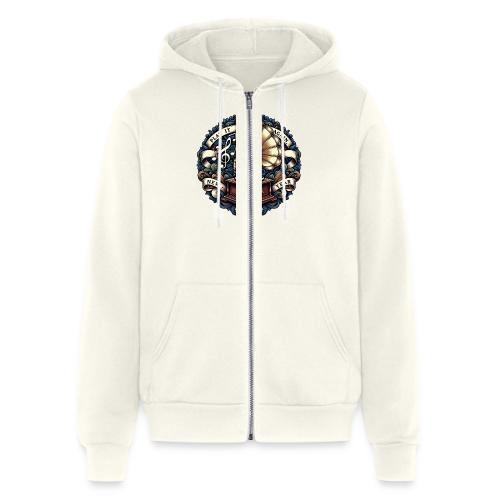 Ornate Phonograph T-Shirt - Unisex Full Zip Hoodie