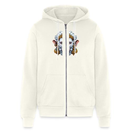Thai Hanuman Monkey Deity Mask - Unisex Full Zip Hoodie