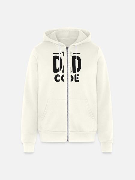 The Dad Code - Unisex Full Zip Hoodie - vintage white