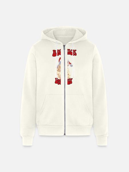 big nick energy - Unisex Full Zip Hoodie - vintage white