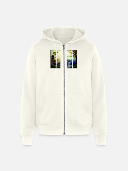 Meeting passionate - Unisex Full Zip Hoodie - vintage white