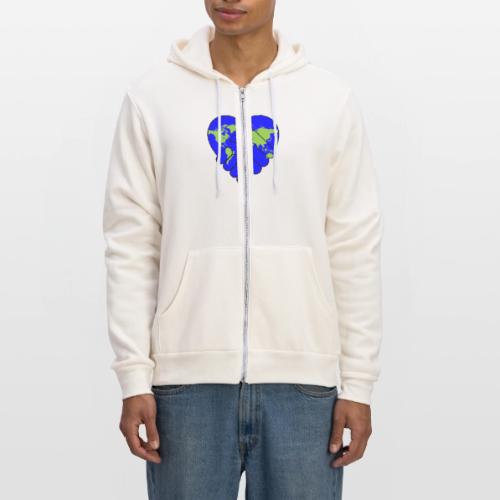 World United in Love - Unisex Full Zip Hoodie