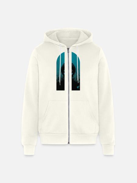 Silhouette Template - Unisex Full Zip Hoodie - vintage white