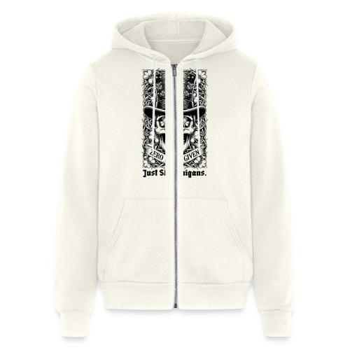 Salty Shamrock Skull T-Shirt - Unisex Full Zip Hoodie