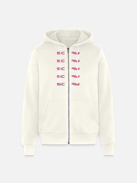 sorry - Unisex Full Zip Hoodie - vintage white