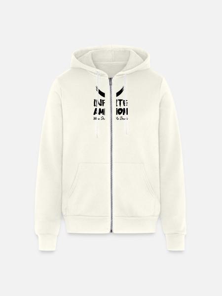 Infinite Ambition - Unisex Full Zip Hoodie - vintage white