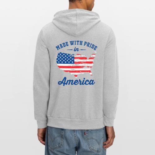 Made with pride in America - Unisex Full Zip Hoodie