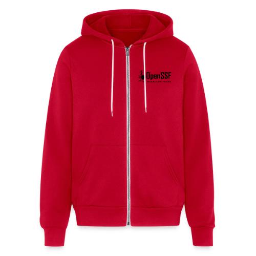 OpenSSF wide black and white logo - Unisex Full Zip Hoodie
