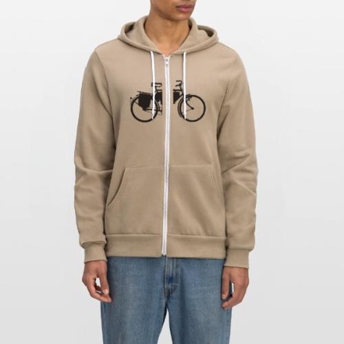 swiss_army_bike_bw - Unisex Full Zip Hoodie