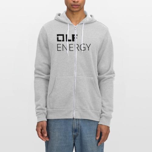 LF Energy White Logo Stacked - Unisex Full Zip Hoodie