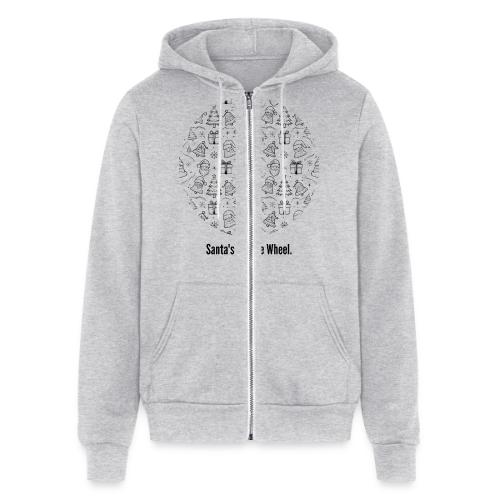 Santa's Festive Wheel T-Shirt - Unisex Full Zip Hoodie