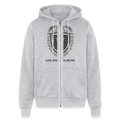 Celtic Knot T-Shirt, Symmetrical Shield - Unisex Full Zip Hoodie