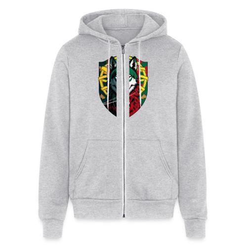 Portugal Iberian Wolf Soccer T Shirt,Football Gift - Unisex Full Zip Hoodie
