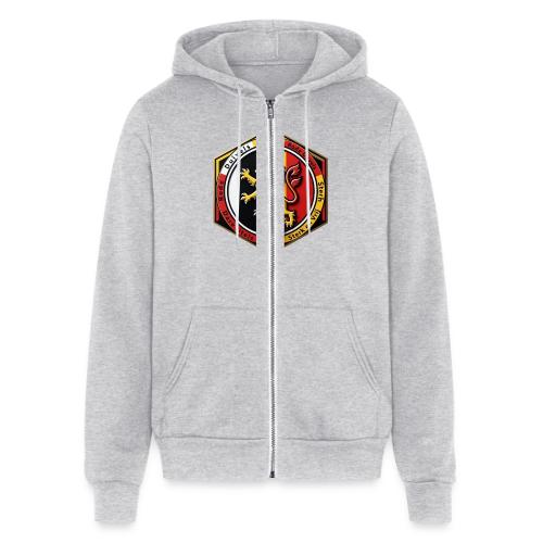 Belgium Lion Valor T-Shirt, Belgian Pride Gift - Unisex Full Zip Hoodie