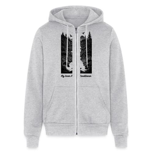 Conditional Inner Peace T-Shirt | Minimalist Zen - Unisex Full Zip Hoodie