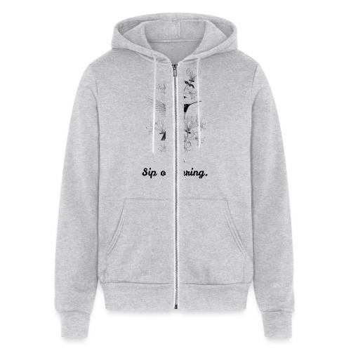 Hummingbird T-Shirt, Honeysuckle Vine - Unisex Full Zip Hoodie