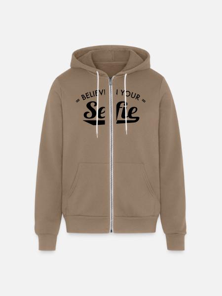 selfie - Unisex Full Zip Hoodie - cinder