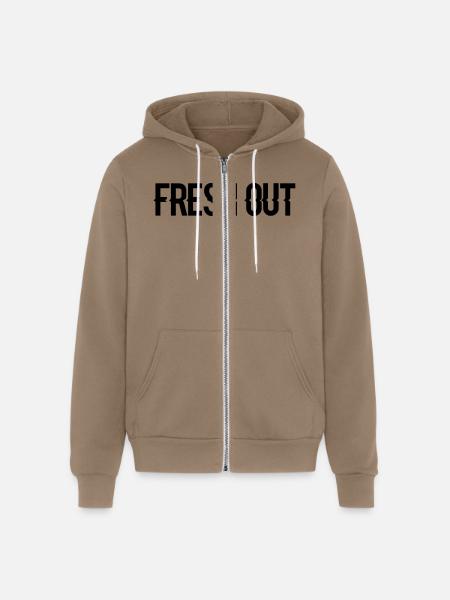 fresh out - Unisex Full Zip Hoodie - cinder