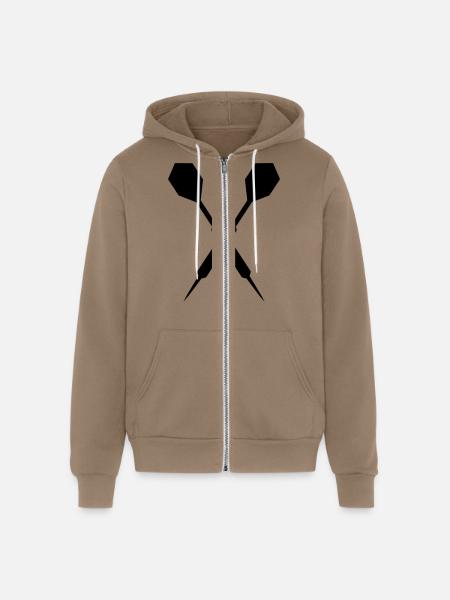 Dart - Unisex Full Zip Hoodie - cinder