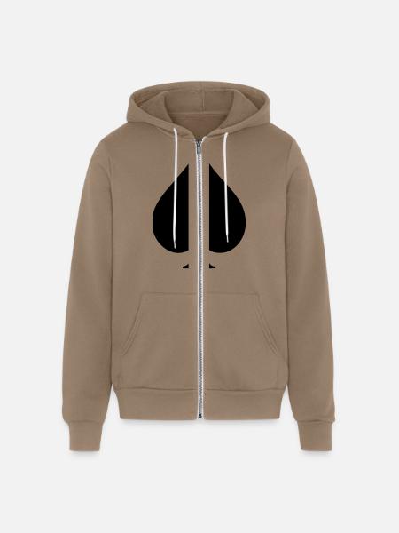 Spade - Unisex Full Zip Hoodie - cinder