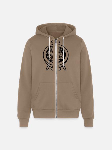 delicious steak BBQ charcoal - Unisex Full Zip Hoodie - cinder
