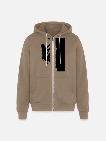 Climbing - Unisex Full Zip Hoodie - cinder