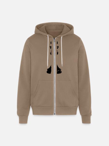 Scratch Cracks Chess - Unisex Full Zip Hoodie - cinder