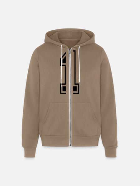 1 - Unisex Full Zip Hoodie - cinder