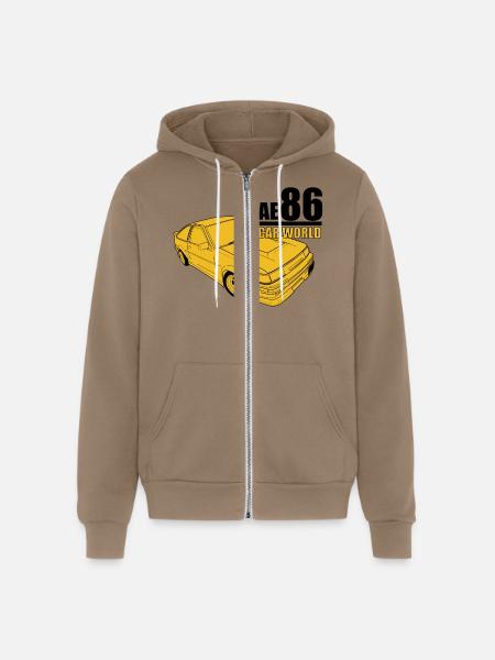Toyota AE86 - Unisex Full Zip Hoodie - cinder