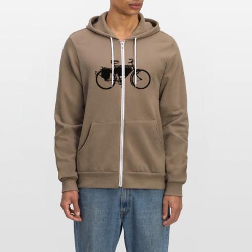 swiss_army_bike_bw - Unisex Full Zip Hoodie